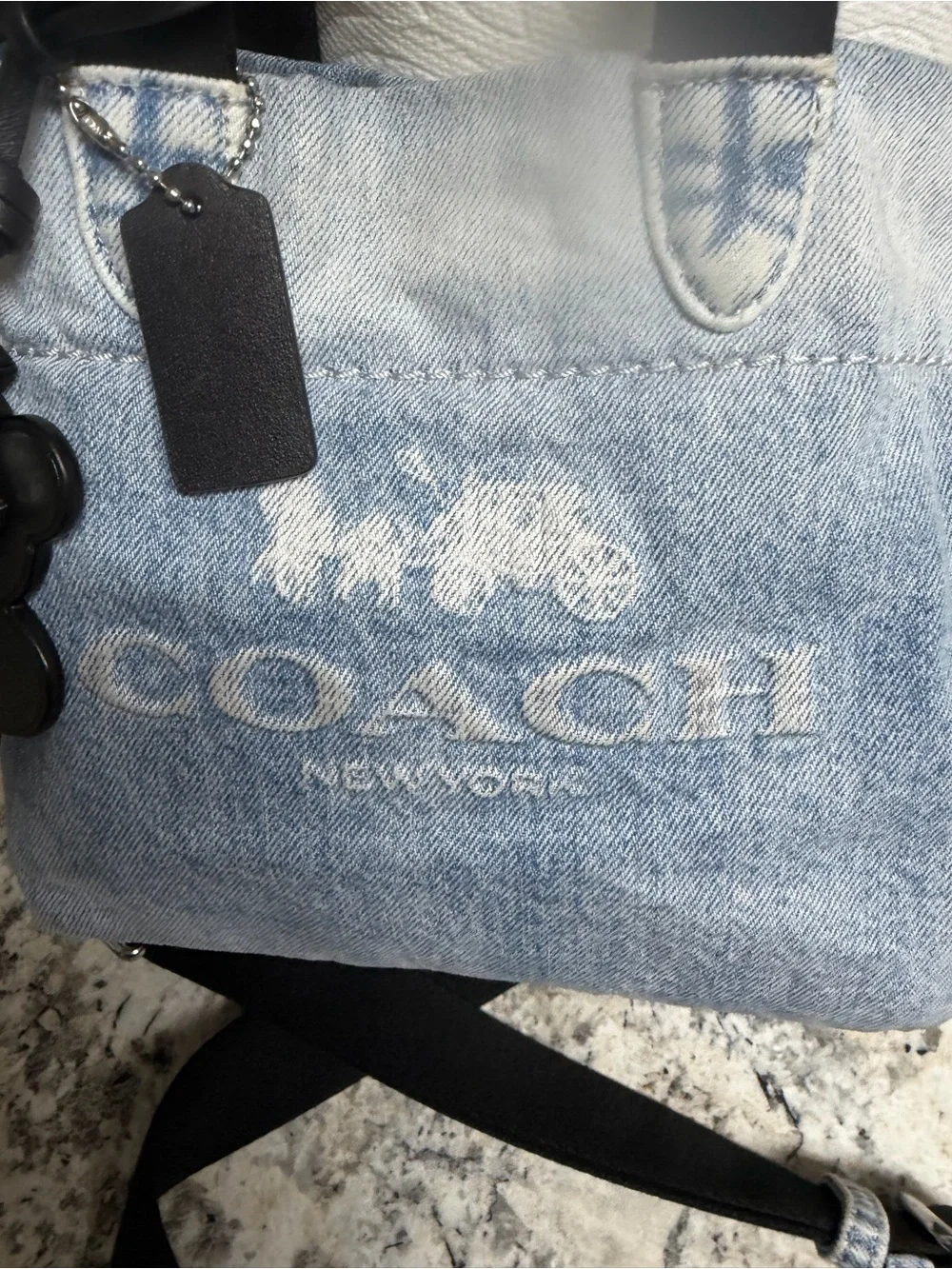 Coach denim crossbody